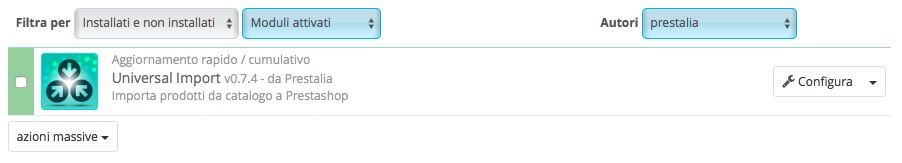 modulo import csv avanzato universale prestashop install